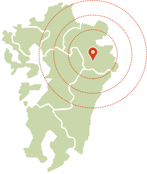 九州地方のマップ